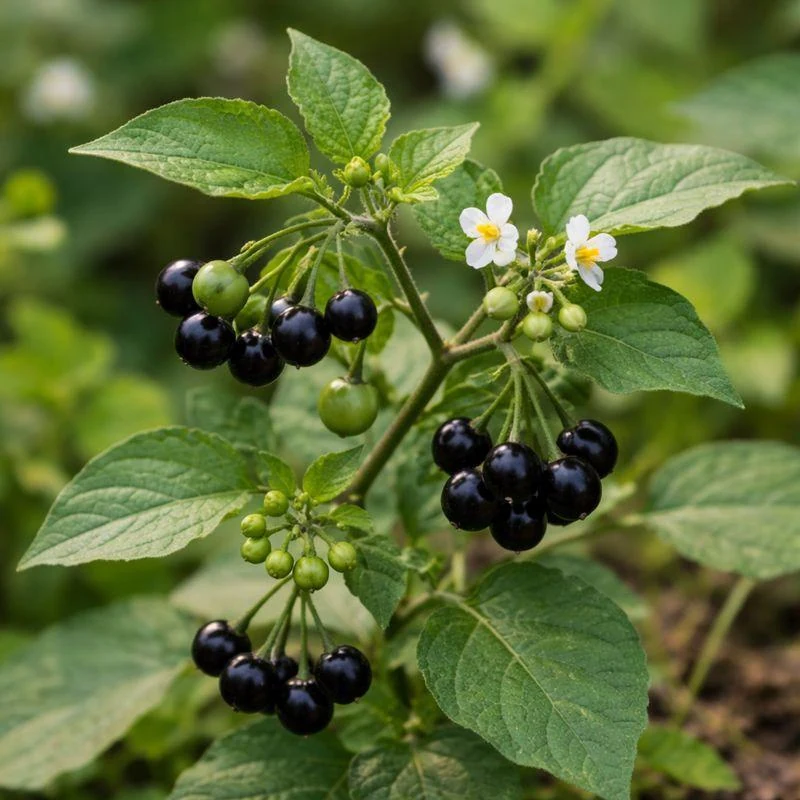Makoi Fruit (Solanum nigrum) used in Liv-top